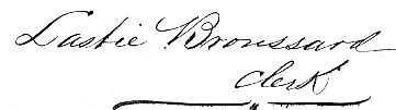 Lastie Broussard signature